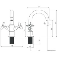 Смеситель Deante Temisto Nero BQT N21D