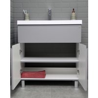  Домино Тумба под умывальник Unit 80 Graffo В1 (светло-серый матовый)