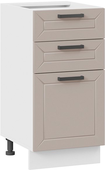 

Шкаф напольный Трия Лорас 1Н4Я3 (белый/холст латте)