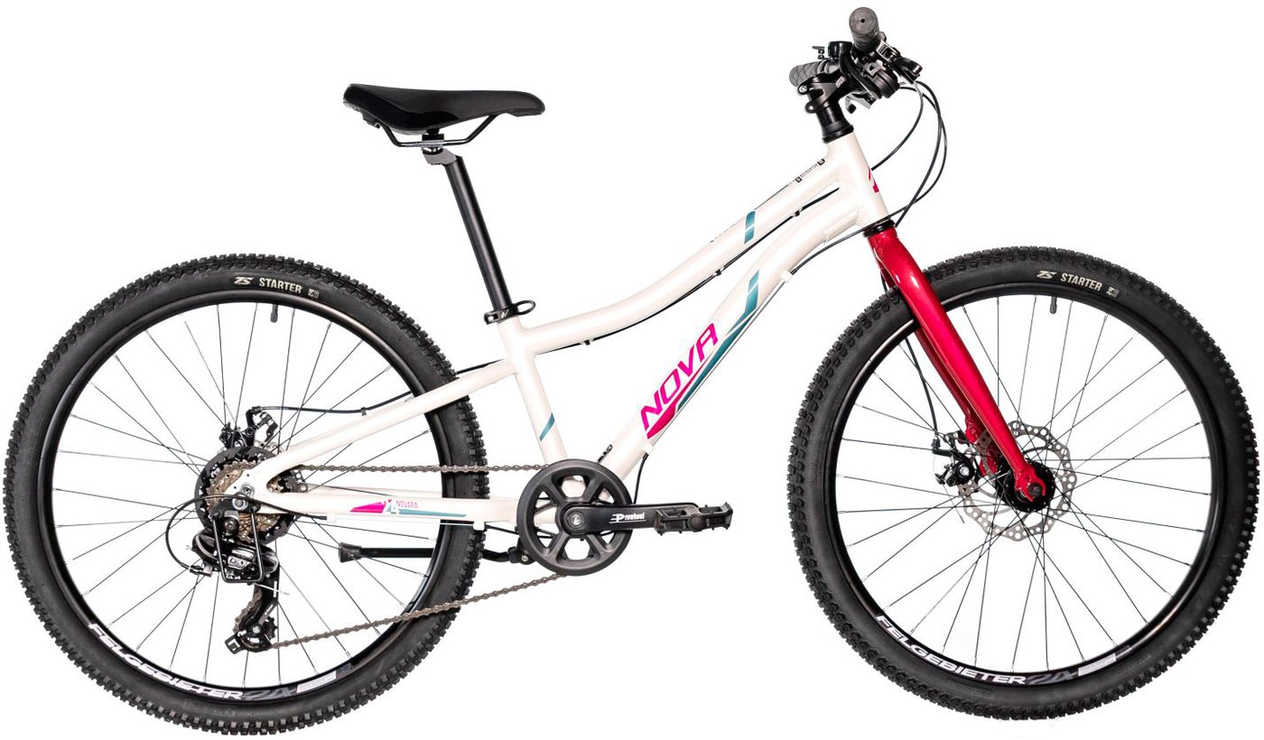 Велосипед Novatrack Novara 6.D 2025 24AHD.NOVARA.10WT5 (белый)