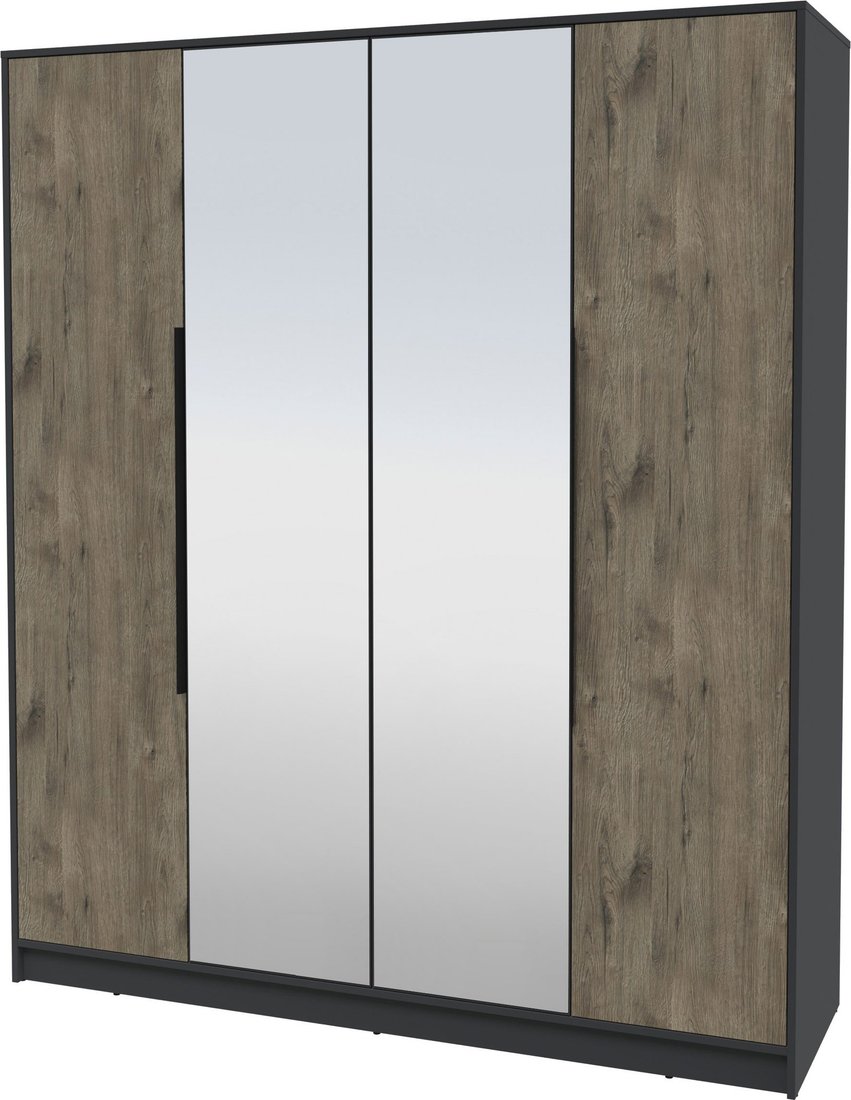 

Шкаф распашной Интерлиния Концепт КТ-Ш4з (дуб веллингтон/антрацит)