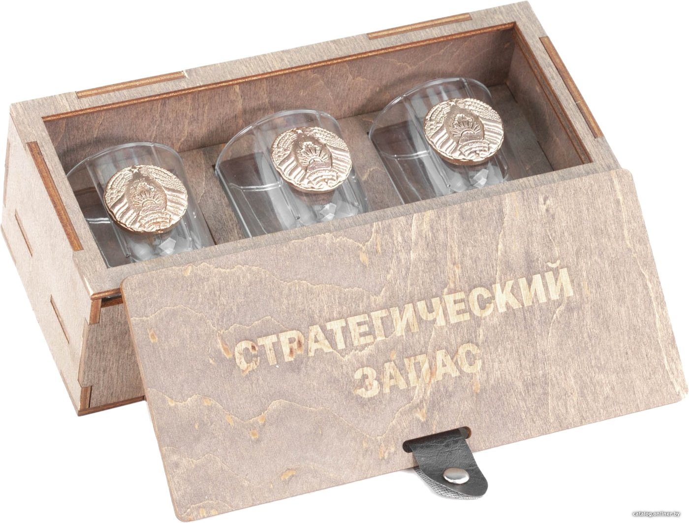 Набор рюмок Peresvet Стратегический запас №1-6 с элементами бронзы