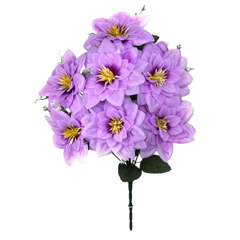 

Искусственный букет KlrBy Георгины СН38лаванда