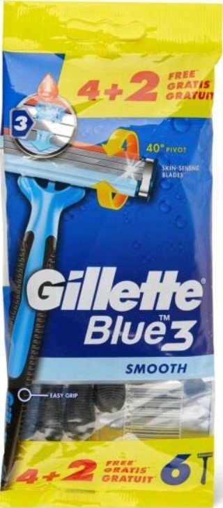 

Бритвенный станок Gillette Blue3 Smooth (4+2 шт)