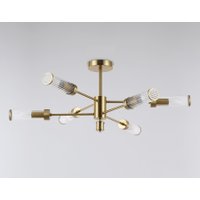 Припотолочная люстра Ambrella light LH55161/6 BS/CL (латунь/прозрачный)