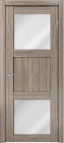 MDF-Techno Dominika 805 80x200 (дуб дымчатый, стекло лакобель белый)