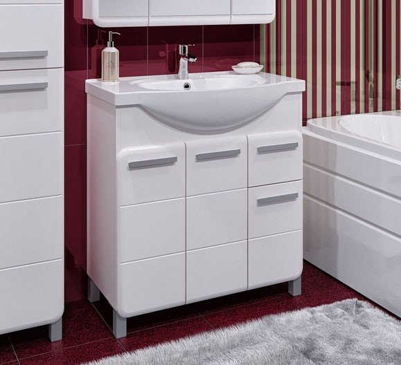 

Runo Тумба под умывальник Эрика 80 (напольная)