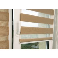 Рулонные шторы Delfa Сантайм День-Ночь Стандарт МКД DN-40607 (52x160, латте)