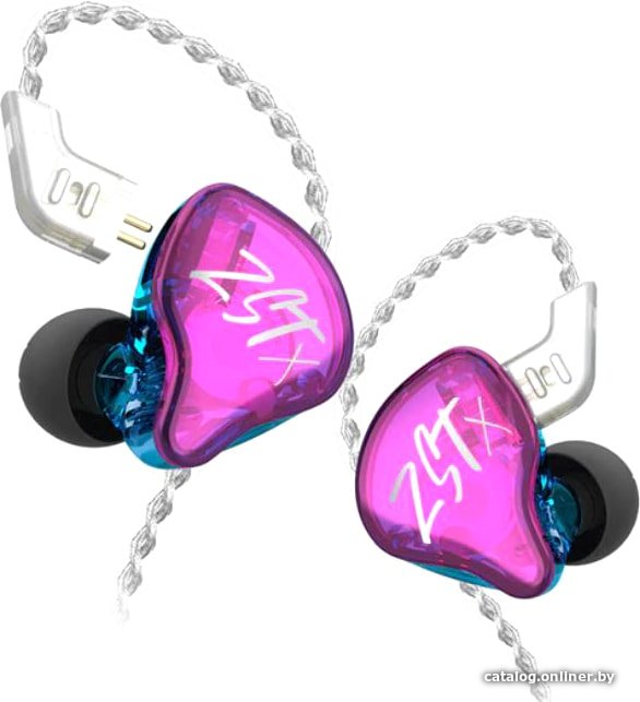 Наушники KZ Acoustics ZST X (без микрофона, фиолетовый)
