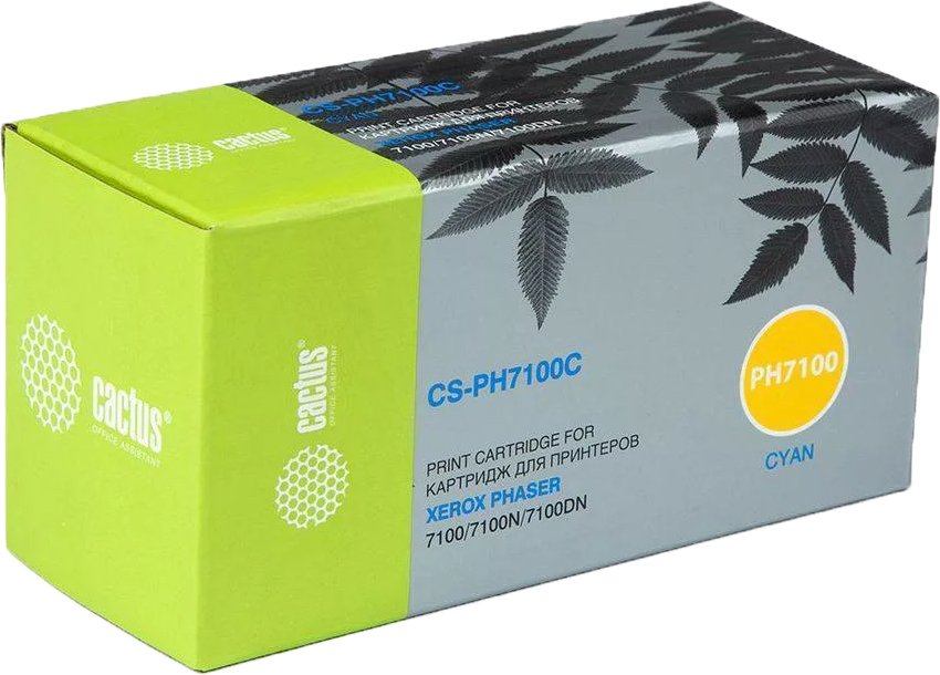 

Картридж CACTUS CS-PH7100C (аналог Xerox 106R02606)