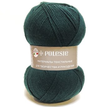 Пряжа для вязания Полесье Фаворит new 100 г 385 м (темно-зеленый)