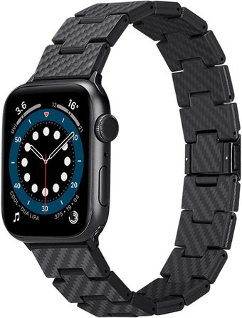 Браслет Pitaka Carbon Fiber для Apple Watch (38/40/41/42/44/45/49 мм, retro)
