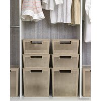 Коробка для хранения Violet Лофт с крышкой 6911120 (латте)