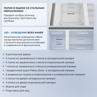 Холодильник side by side ZUGEL ZRTD459X