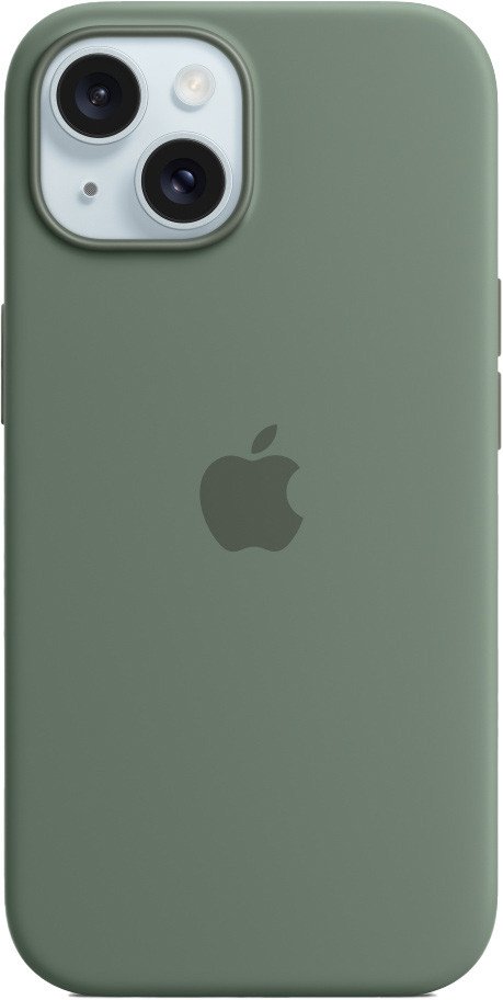 

Чехол для телефона Apple MagSafe Silicone Case для iPhone 15 (кипарис)