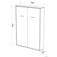 Кровать-трансформер Макс Стайл Smart 18мм 140x200 (белый базовый W908 ST2)