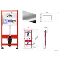 Инсталляция для унитаза Tece 9.400.401 + 9.240.925