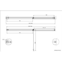 Душевая дверь Cezares URBAN-B-12-140-C-NERO