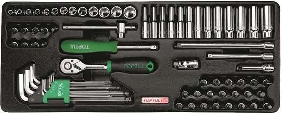 

Универсальный набор инструментов Toptul GCAT7202 72 предмета