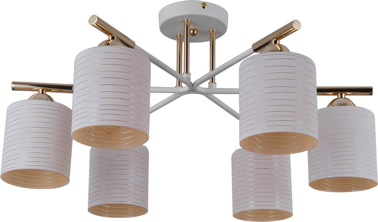

Люстра средней высоты Escada Fiona 1124/6P E27*40W French gold/White