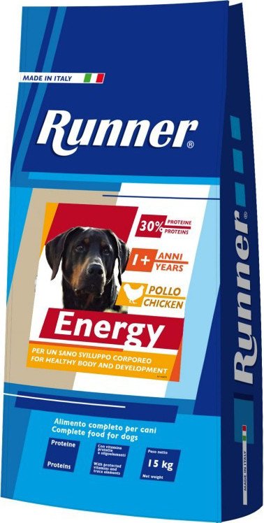 

Сухой корм для собак Runner Adult Energy для активных и взрослых собак всех пород 15 кг