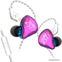 Наушники KZ Acoustics ZST X (с микрофоном, фиолетовый)