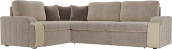 Лига диванов Николь 102970 (левый, велюр, бежевый)