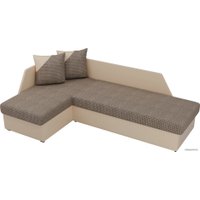 Угловой диван Лига диванов Андора 102676 (левый, корфу/экокожа, корфу 03/бежевый)