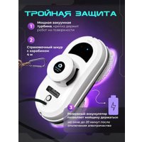 Робот для мытья окон Cleanbot Pro (c набором салфеток из микрофибры 26 шт)