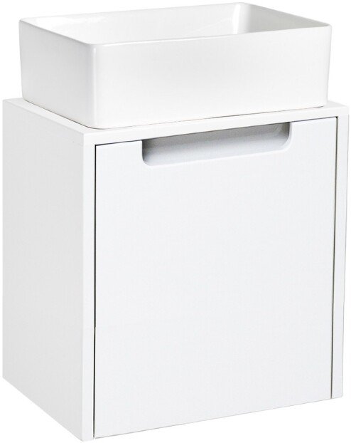 

Runo Тумба под умывальник Бари Микра 40 (подвесная, белый)