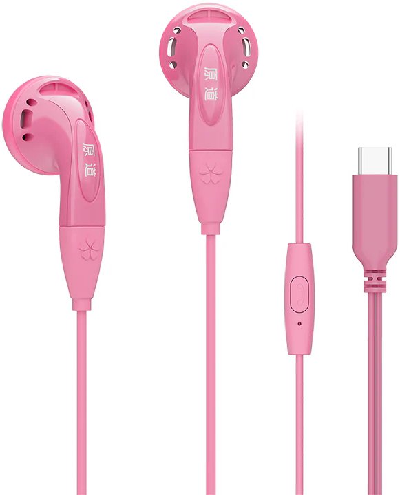 Наушники NICEHCK YDSmall USB Type-C (с микрофоном, розовый)