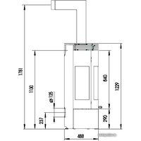 Свободностоящая печь-камин Austroflamm Pi