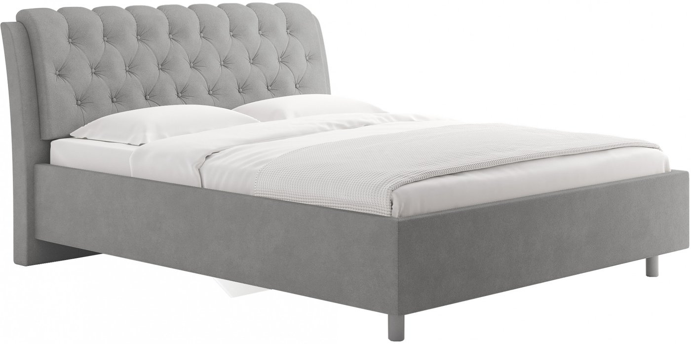 Кровать Сонум Olivia 90x200 (замша серый)
