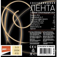 Светодиодная лента JAZZway PLS PRO COB/384-24V 3000K IP20 (5 м)