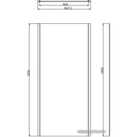 Душевой уголок Omnires Bronx S20A3 110+10P 90