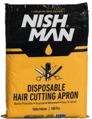 

Пеньюар для клиента Nishman Disposable Cutting Cape 100 шт