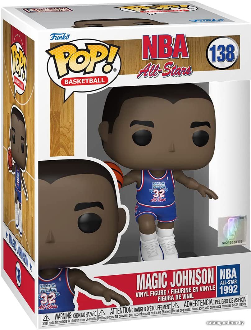 Фигурка Funko POP! NBA. Legends - Magic Johnson (Blue All Star Uni 1991) 59373
