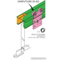 Система раздвижных дверей Laguna Unifuture на 2 двери 2 м 50 кг