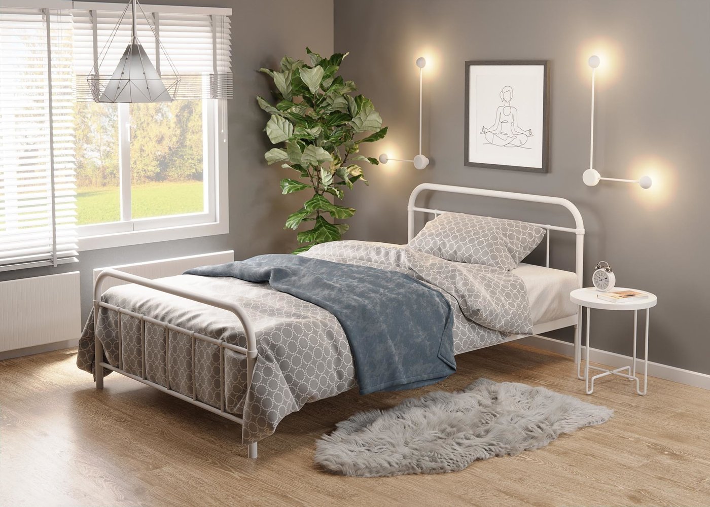 

Кровать Halmar LINDA 90х200 (белый)