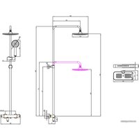 Душевая система  Lemark Yeti LM7010C