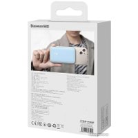 Внешний аккумулятор Baseus Magnetic Mini Air Wireless Fast Charge Power Bank 20W 6000mAh (голубой)