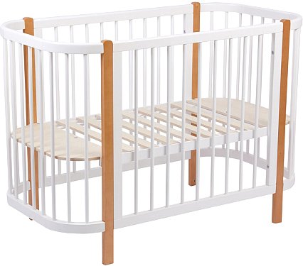 

Классическая детская кроватка Polini Kids Simple 350 (белый/бук)