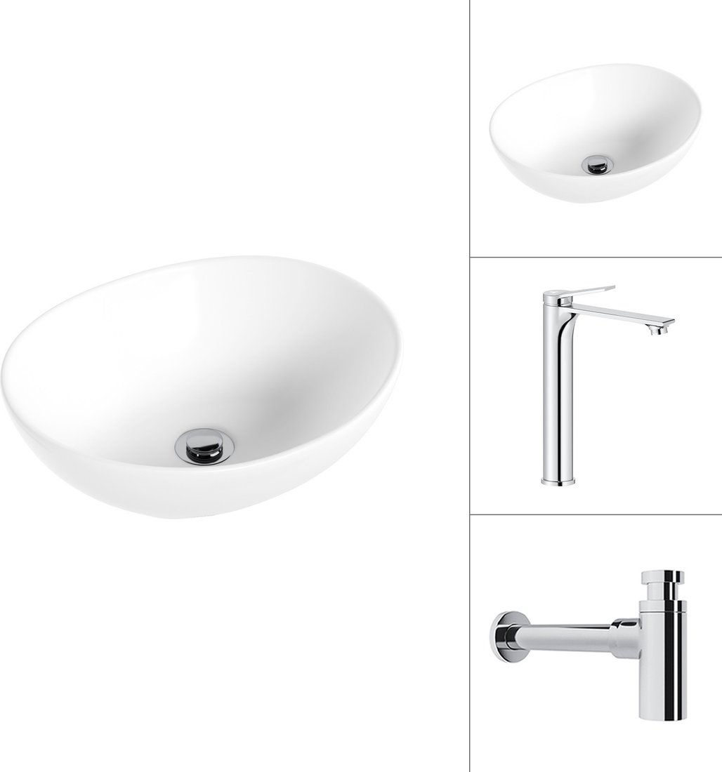 Умывальник Lauter 21652 + Rio 21AM12672 с сифоном 21635CH (хром)