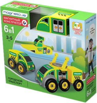 Магнитный конструктор Magneticus BLO-002-07 Городской транспорт