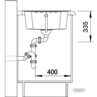 Кухонная мойка Blanco Zia 40 S (серый беж) [517411]