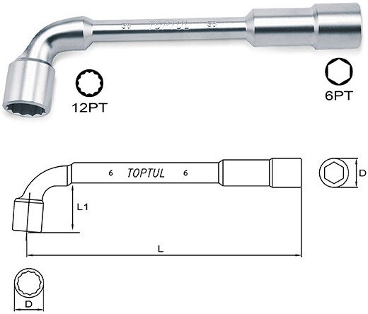 

Ключ торцевой Toptul AEAE3232