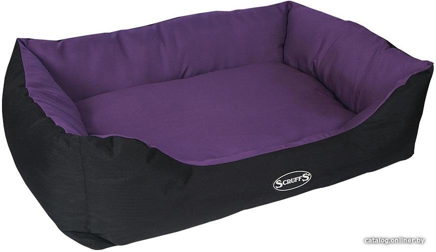 Лежак Scruffs Expedition Box Bed с бортиком 60 см (фиолетовый)