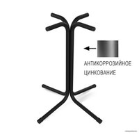 Кухонный стол Sheffilton SHT-TU7-1/60/60 ЛДСП (черный (цинк)/дуб сонома)