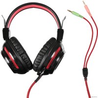 Наушники Оклик HS-G300 Armageddon (черный/красный)