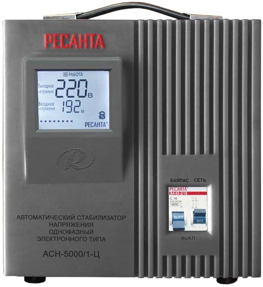 

Стабилизатор напряжения Ресанта АСН-5000/1-Ц